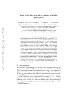 Face Anti-Spoofing with Human Material Perception