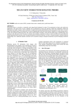 Multi view stereo with semantic priors