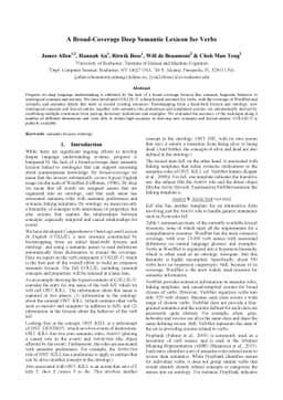A Broad-Coverage Deep Semantic Lexicon for Verbs