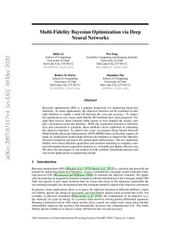 Multi-Fidelity Bayesian Optimization via Deep Neural Networks