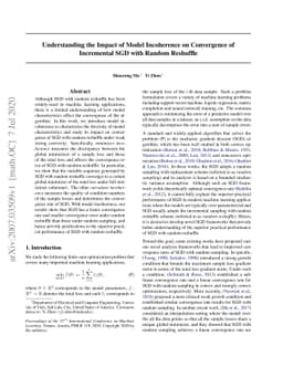 Understanding the Impact of Model Incoherence on Convergence of
  Incremental SGD with Random Reshuffle