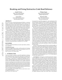 Breaking and Fixing Destructive Code Read Defenses