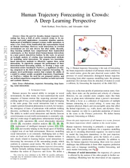 Human Trajectory Forecasting in Crowds: A Deep Learning Perspective