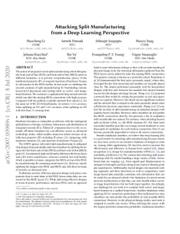 Attacking Split Manufacturing from a Deep Learning Perspective