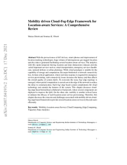 Mobility driven Cloud-Fog-Edge Framework for Location-aware Services: A
  Comprehensive Review