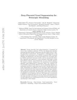 Deep Placental Vessel Segmentation for Fetoscopic Mosaicking