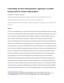Understanding the effect of hyperparameter optimization on machine
  learning models for structure design problems