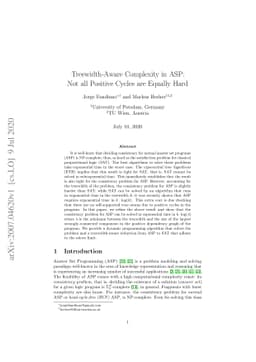 Treewidth-Aware Complexity in ASP: Not all Positive Cycles are Equally
  Hard