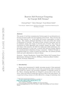 Reactive Soft Prototype Computing for Concept Drift Streams