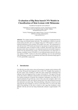 Evaluation of Big Data based CNN Models in Classification of Skin
  Lesions with Melanoma
