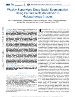 Weakly Supervised Deep Nuclei Segmentation Using Partial Points
  Annotation in Histopathology Images