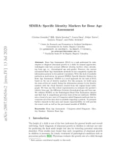 SIMBA: Specific Identity Markers for Bone Age Assessment