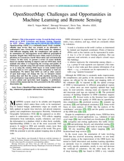 OpenStreetMap: Challenges and Opportunities in Machine Learning and
  Remote Sensing