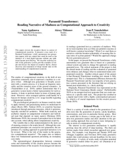 Paranoid Transformer: Reading Narrative of Madness as Computational
  Approach to Creativity