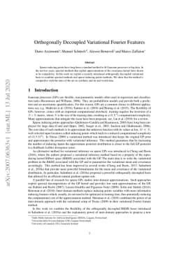 Orthogonally Decoupled Variational Fourier Features