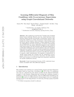 Learning Differential Diagnosis of Skin Conditions with Co-occurrence
  Supervision using Graph Convolutional Networks