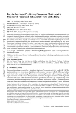 Face to Purchase: Predicting Consumer Choices with Structured Facial and
  Behavioral Traits Embedding