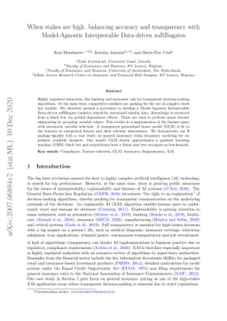 When stakes are high: balancing accuracy and transparency with
  Model-Agnostic Interpretable Data-driven suRRogates