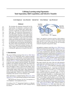 Lifelong Learning using Eigentasks: Task Separation, Skill Acquisition,
  and Selective Transfer