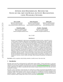 Attend And Discriminate: Beyond the State-of-the-Art for Human Activity
  Recognition using Wearable Sensors
