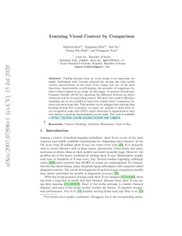 Learning Visual Context by Comparison