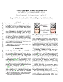 Comprehensive Facial Expression Synthesis using Human-Interpretable
  Language