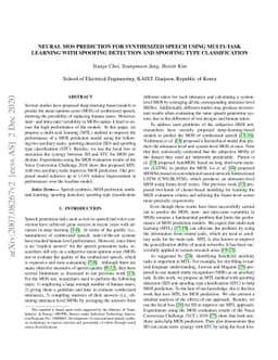 Neural MOS Prediction for Synthesized Speech Using Multi-Task Learning
  With Spoofing Detection and Spoofing Type Classification