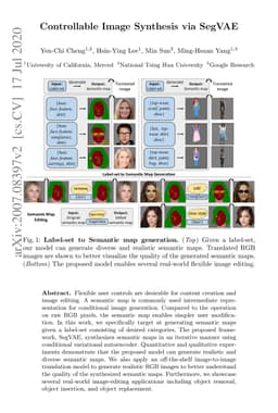 Controllable Image Synthesis via SegVAE