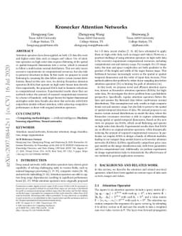 Kronecker Attention Networks