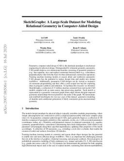 SketchGraphs: A Large-Scale Dataset for Modeling Relational Geometry in
  Computer-Aided Design