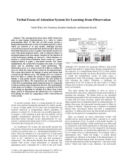 Verbal Focus-of-Attention System for Learning-from-Observation