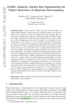 AABO: Adaptive Anchor Box Optimization for Object Detection via Bayesian
  Sub-sampling