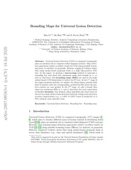 Bounding Maps for Universal Lesion Detection