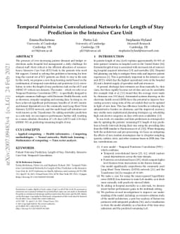 Temporal Pointwise Convolutional Networks for Length of Stay Prediction
  in the Intensive Care Unit