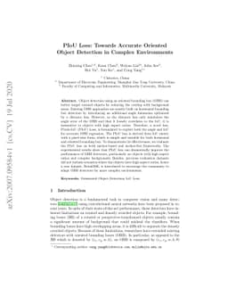 PIoU Loss: Towards Accurate Oriented Object Detection in Complex
  Environments