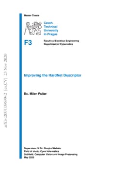 Improving the HardNet Descriptor