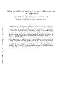 On Coresets for Fair Clustering in Metric and Euclidean Spaces and Their
  Applications