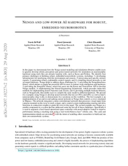 Nengo and low-power AI hardware for robust, embedded neurorobotics