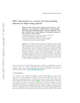 GPU coprocessors as a service for deep learning inference in high energy
  physics