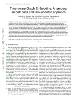 Time-aware Graph Embedding: A temporal smoothness and task-oriented
  approach