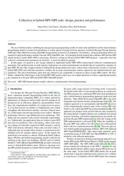 Collectives in hybrid MPI+MPI code: design, practice and performance