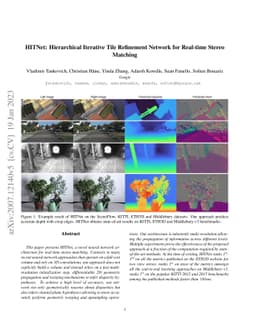 HITNet: Hierarchical Iterative Tile Refinement Network for Real-time
  Stereo Matching