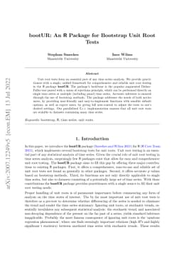 bootUR: An R Package for Bootstrap Unit Root Tests
