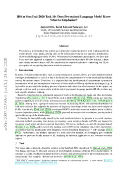 IDS at SemEval-2020 Task 10: Does Pre-trained Language Model Know What
  to Emphasize?