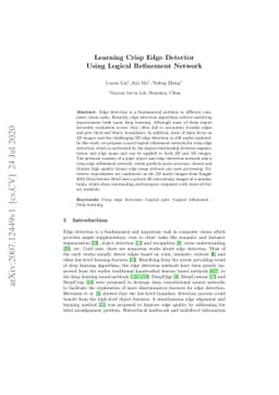 Learning Crisp Edge Detector Using Logical Refinement Network