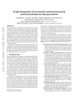 Graph integration of structured, semistructured and unstructured data
  for data journalism