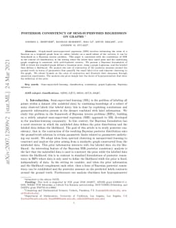 Posterior Consistency of Semi-Supervised Regression on Graphs