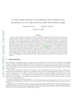 A finite sample analysis of the benign overfitting phenomenon for ridge
  function estimation