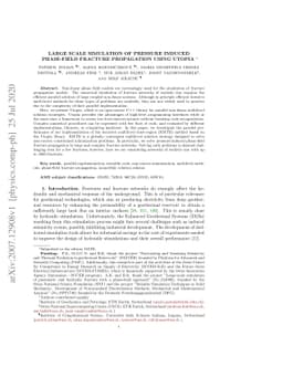 Large scale simulation of pressure induced phase-field fracture
  propagation using Utopia
