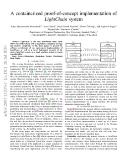 A containerized proof-of-concept implementation of LightChain system